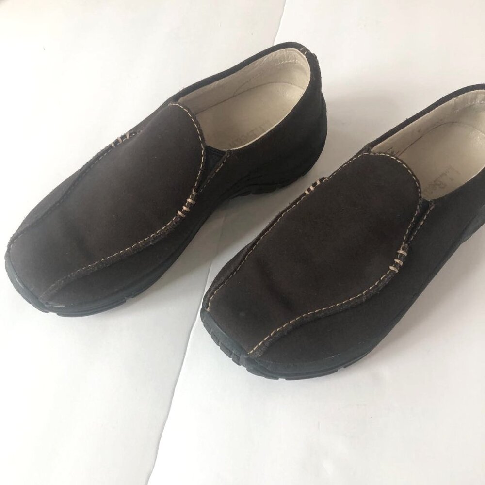 LL Bean Womens  Solid Comfort shoes - Chocolate Brown - size 6